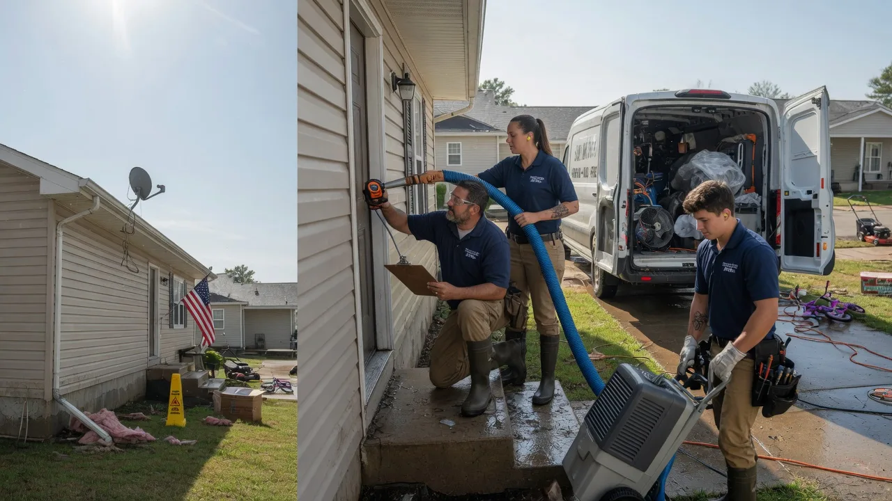 Ceiling Water Damage Restoration in Ashley, IL near me